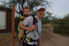 my brother and his son tyler hiking  together