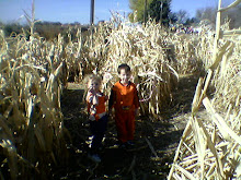 spencer in the corn maze.