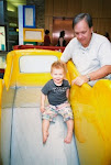 my dad and tyler in the play area at the arizona mall
