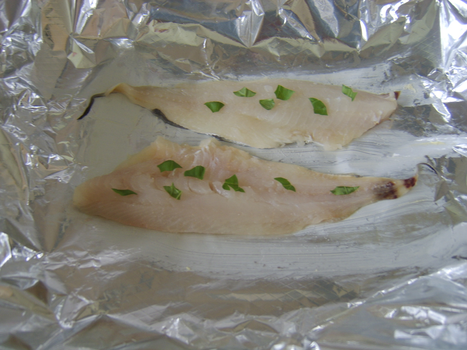 What Should I Have For Dinner Tonight?: Baked Fillet Of Pouting With  Roasted Potato Wedges And Garden Peas