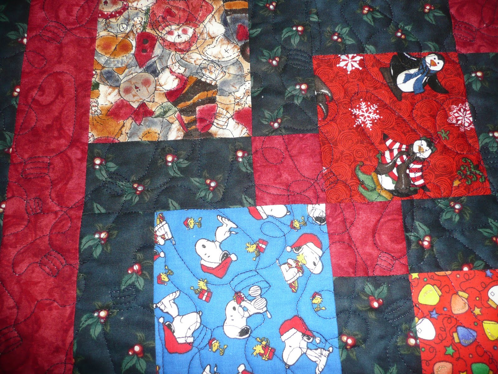 Acorn Ridge Quilting Sara's Disappearing Nine Patch Christmas Quilt