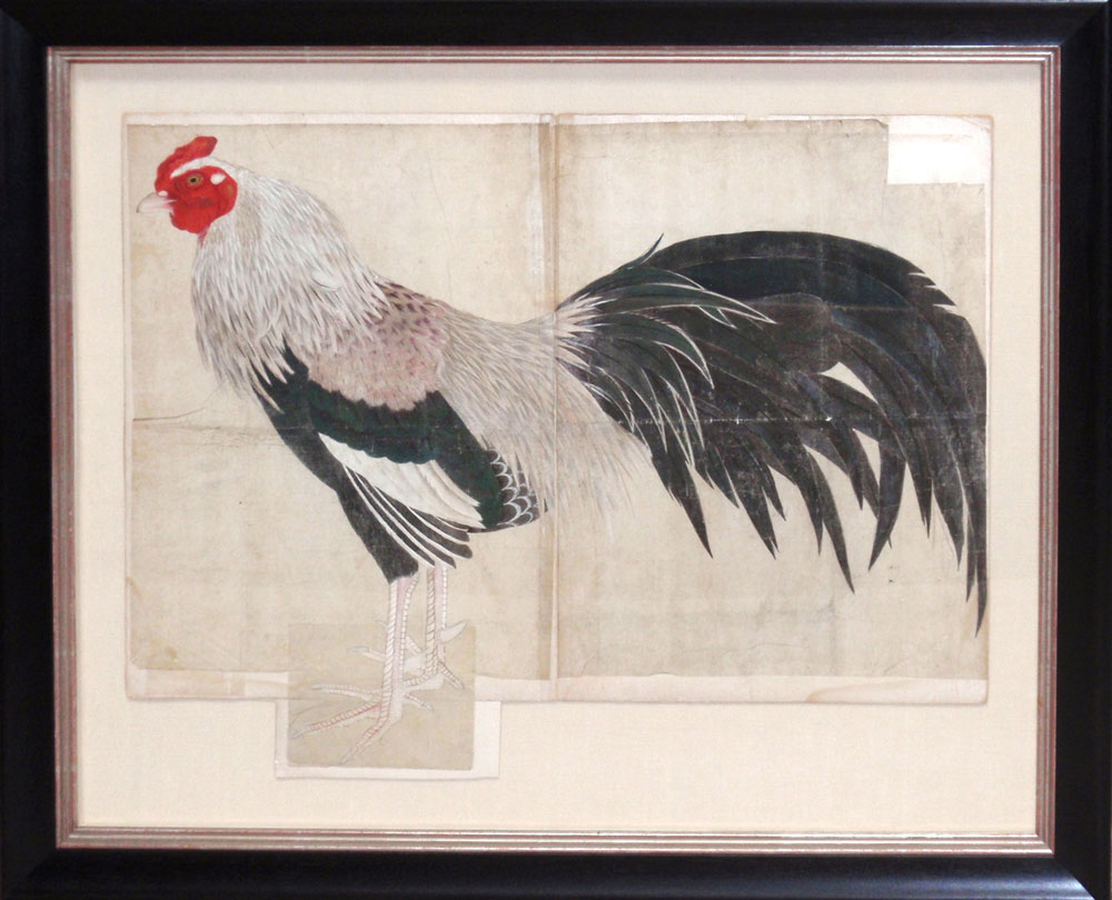 Asian rooster painting 1995 u s amateur newport cc
