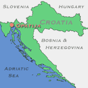 Croatian map