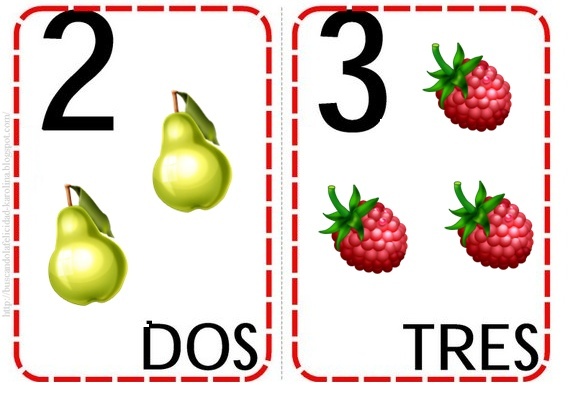 Tarjetas Para Los Numeros En Espanol Tarjetas Para Los Numeros En Espanol