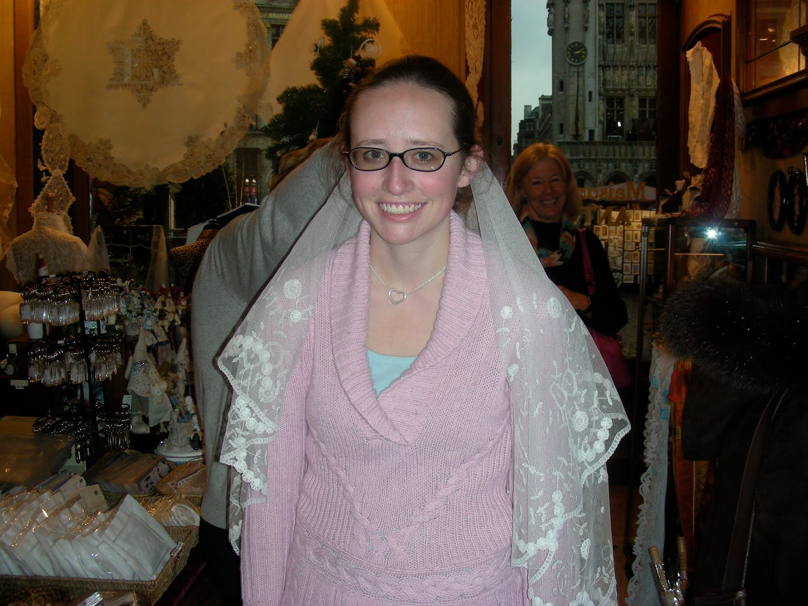 Full of Craft Wedding Week Belgian Lace Wedding Veil