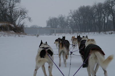 Approaching the Thompson Bridge south of Grand Forks, ND, on the Red River of the North...