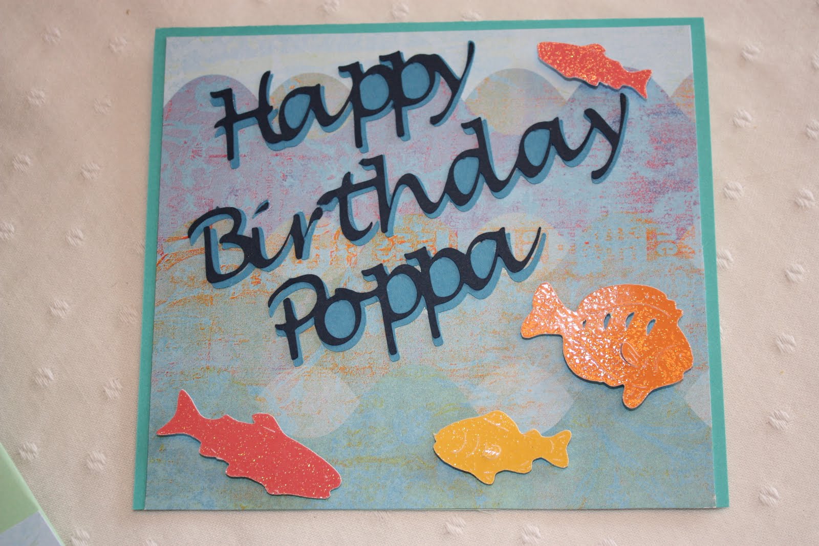 A Techy Teacher with a Cricut: Fish Birthday Card