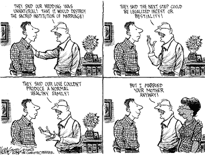 Something for opponents of gay marriage to think about Something for opponents of gay marriage to think about