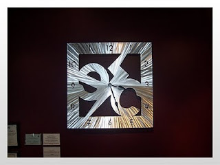 2 foot aluminium clock