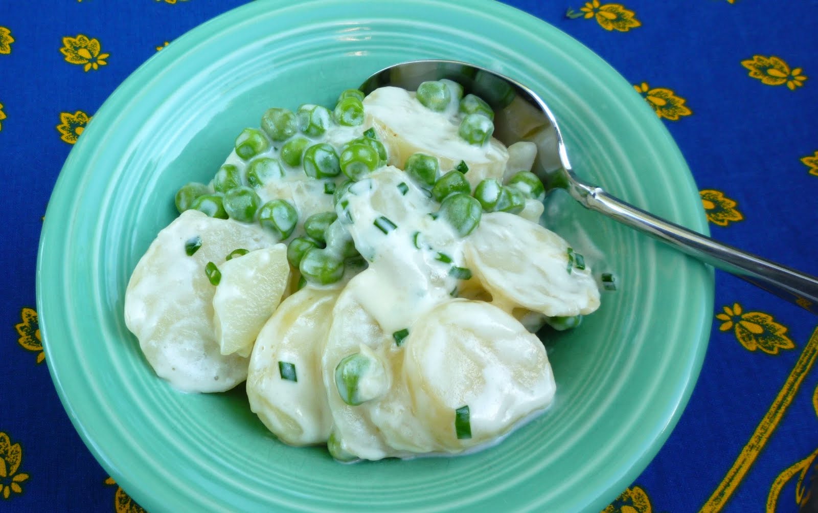 For Love of the Table Creamed New Potatoes and English Peas