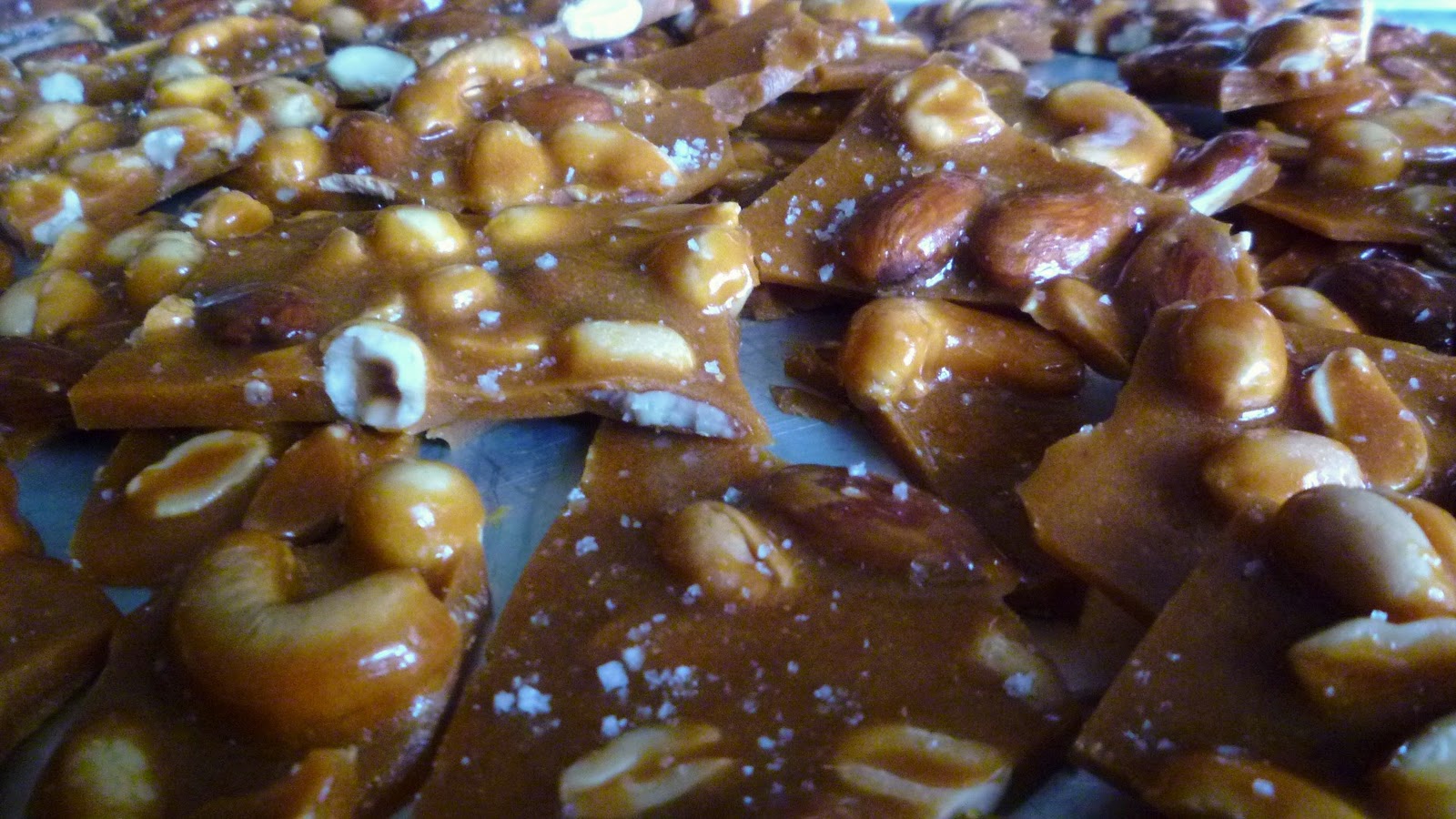 For Love of the Table Salted Mixed Nut Brittle—The Best Nut Brittle Ever