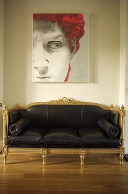 black settee