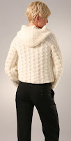 Catherine Malandrino - Hooded Pom-Pom Cardigan (back)