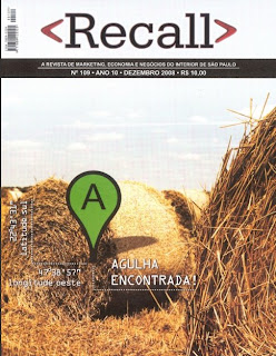 Edição de novembro de 2008 da revista Recall, com Alex Gonçalves