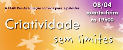 Palestra: Criatividade sem limites, em São José dos Campos. Blog Publiloucos.