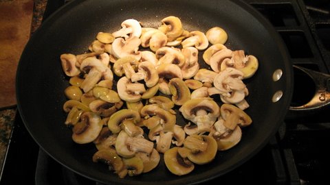 Sauteing Mushrooms