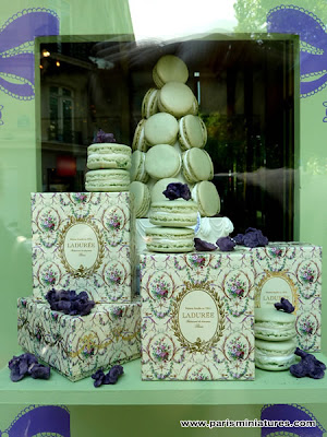Part of the Chateau de Versailles collection window display Spring - Summer Collection 2009 Ladurée Chateau de Versailles window display