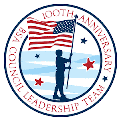 Gamehaven Council BSA 100th Anniversary Council Leadership Team logo