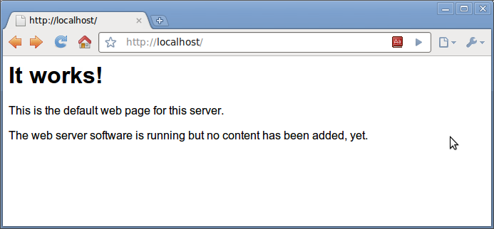 check if the web server is