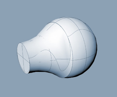 Aluminium Door Knob, render