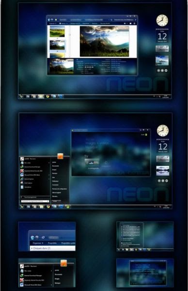 vdshare-Desktop Enhancements: Windows 7 Theme - Neon vs ...