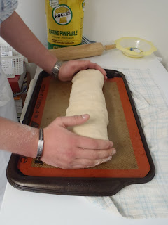 The strudel, before baking