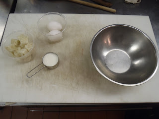 Mise en place for the panada