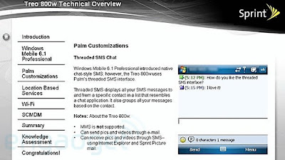 Treo 800w Training Material Leaked Palm