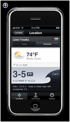 iPhone Application for Surfers