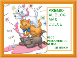 Premio al BLOG MAS DULCE