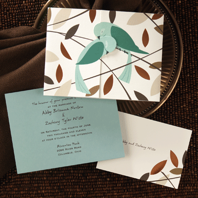 Featuring the popular gatefold design with shades of teal and brown
