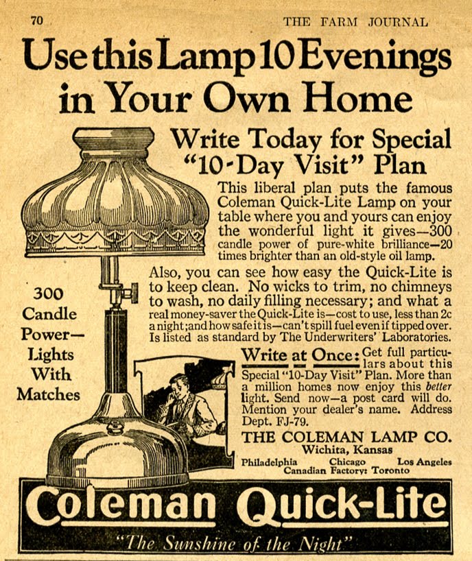 Vintage Coleman Lanterns Collecting Old Coleman Lanterns & Lamps