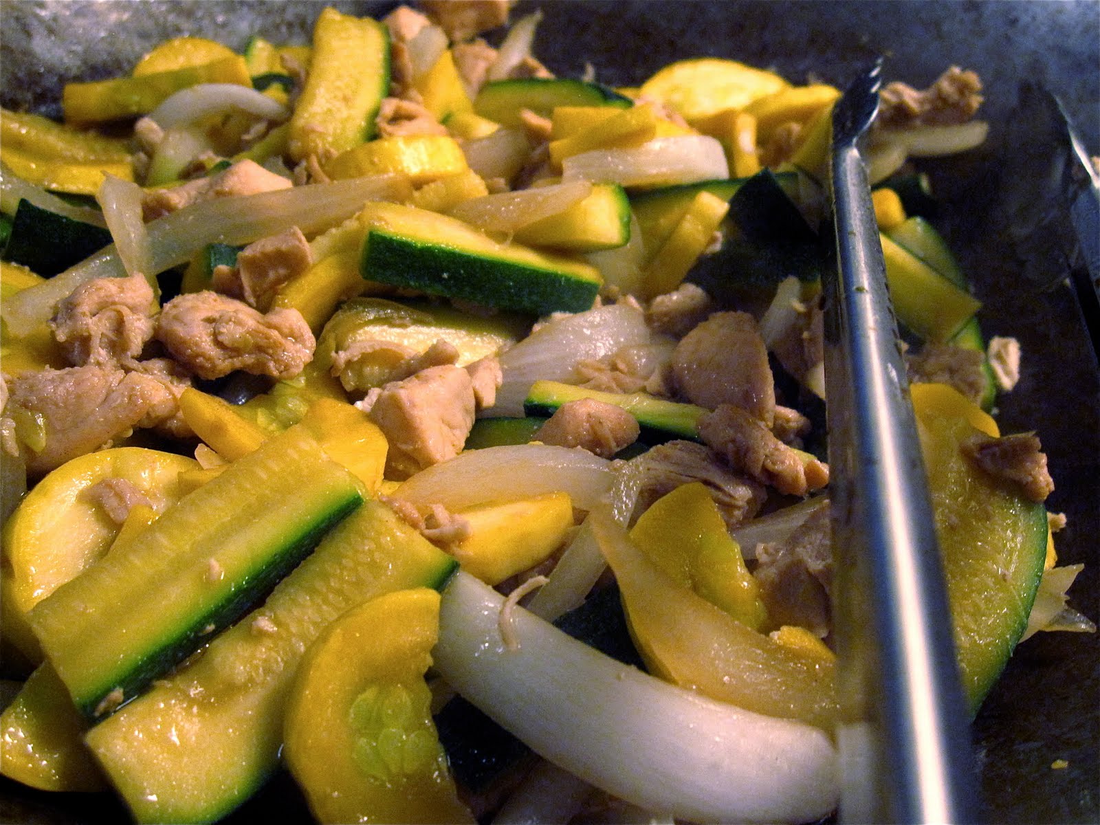oliver, katie and griffin Hibachi Style Chicken, Zucchini, Squash