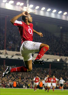 Thierry Henry Celebrates