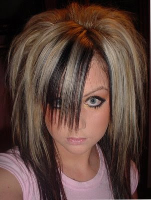 emo blonde hairstyles for girls. emo blonde hairstyles for