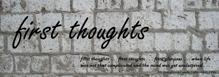 first thoughts