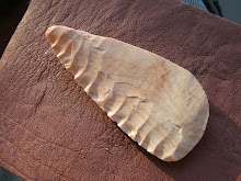 Progress In Pressure Flaking On An Arrowhead