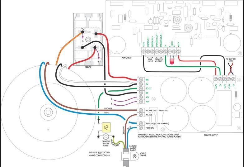 SIERA TEKNIK ELEKTRONICS: mosfet 200 W PA wiring 4 ohm sub to 8 ohm 