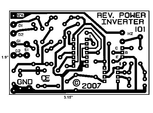 RANGKAIAN POWER INVERTER 500 W + LAYOUT PCB ILMU ELEKTRONIKA