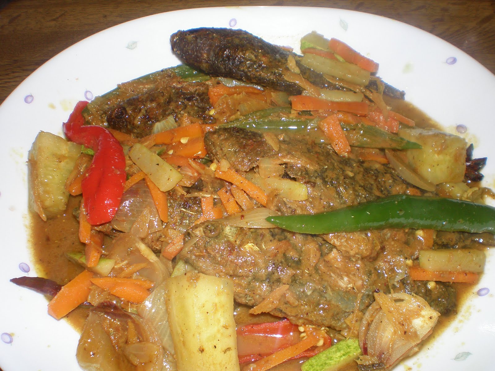 CHEMPAKA in the HOUSE: IKAN PUYU WITH PICKLED SPICES