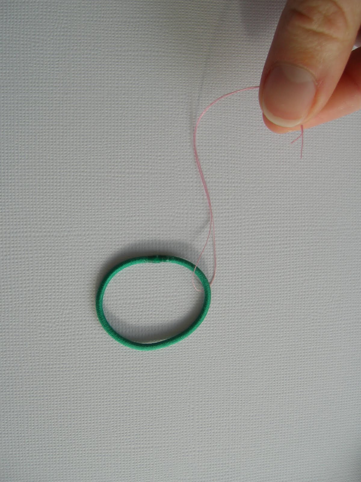 Clares Place Button Hair Tie Tutorial