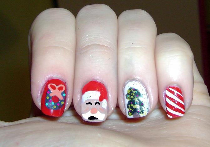 Santa Claus Nail Art for Christmas, Santa Claus Nail Art, Christmas Nail Art Santa Claus Nail Art for Christmas, Santa Claus Nail Art, Christmas Nail Art