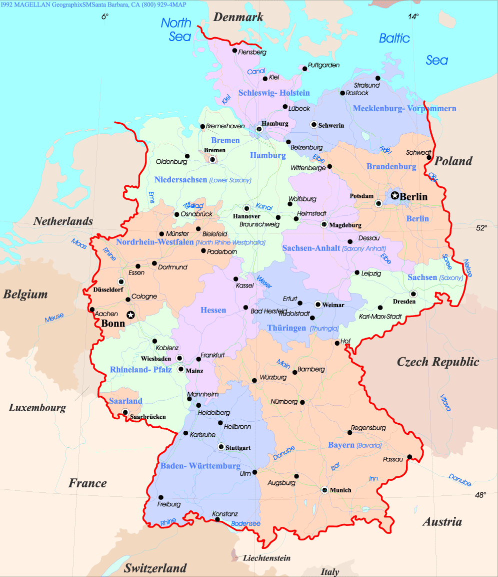 Germany Map Germany Map