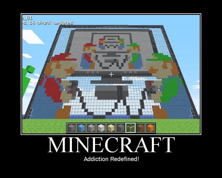 [JEU] MINEDROID - MINECRAFT SOUS ANDROID : Le célèbre jeu de bac à sable [Gratuit] Minecraft+addict