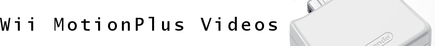 Wii MotionPlus Games List, Wii MotionPlus Videos, Wii Trailers