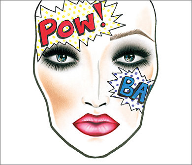 Bec S Beauty Buzz Mac Halloween Face Charts Comic Book