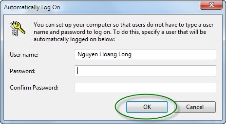Tự động đăng nhập vào Windows 7, bỏ qua màn hình Welcome  Automatically+Log+On+04
