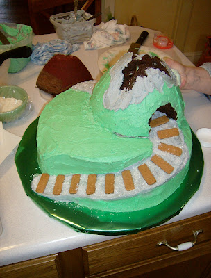 Train Mountain Cake