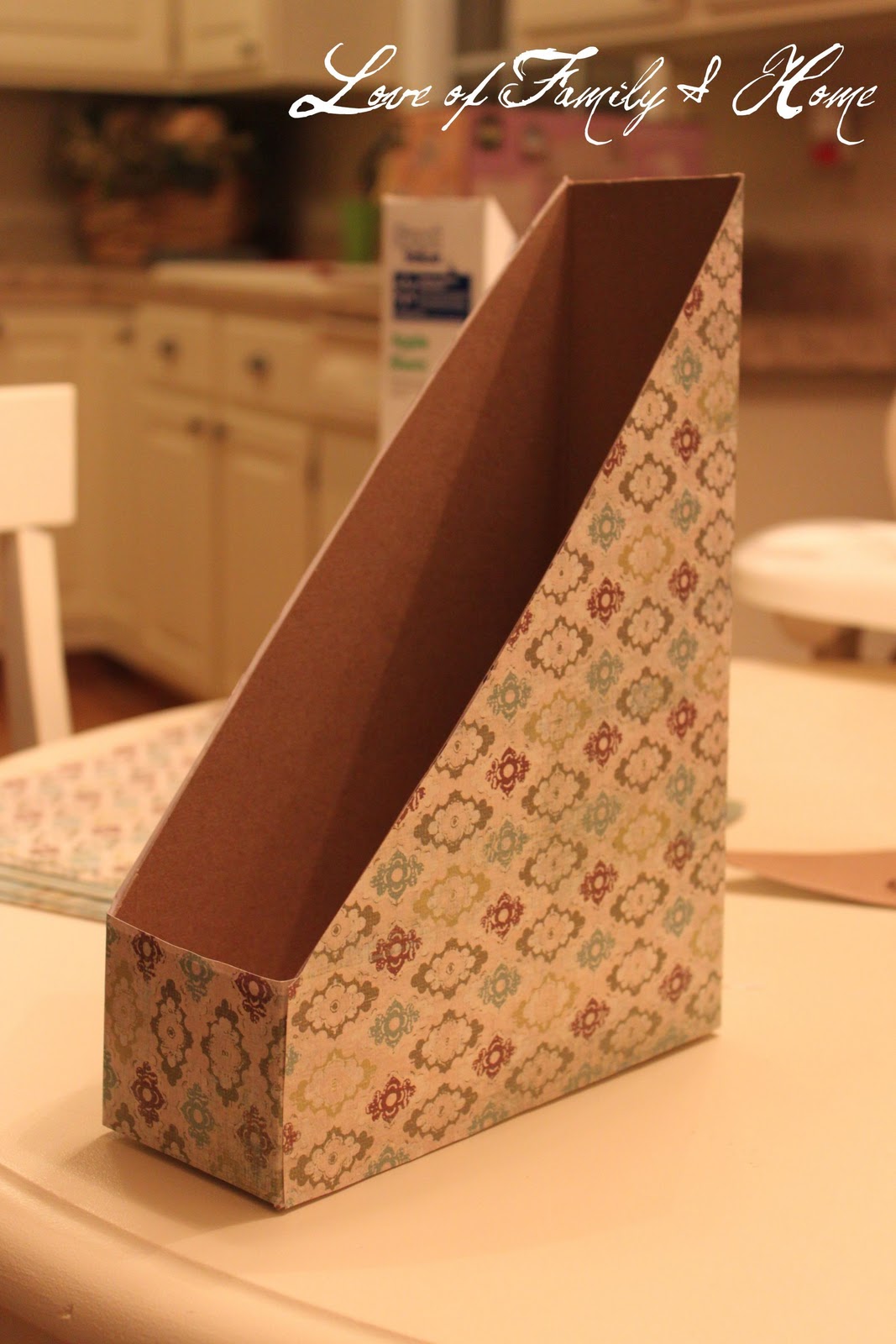 Cereal Box Magazine Holder Tutorial Love of Family & Home