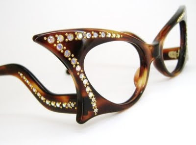 Frosty Mint: Vintage 1950s Winged Tortoise Cat Eye With ...